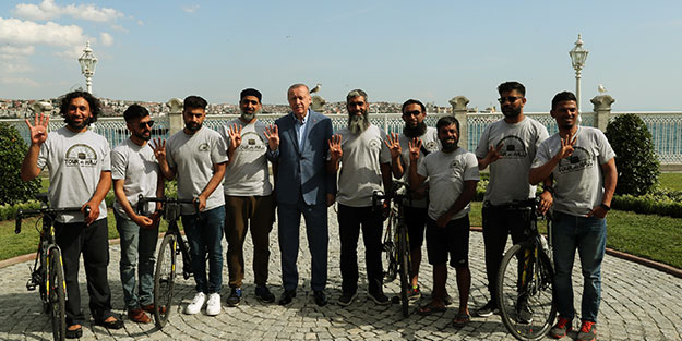 30 gündür yoldalar! Erdoğan ofisinde ağırladı