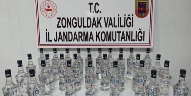 30 litre kaçak içki ele geçirildi