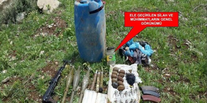Şırnak’ta silah ve mühimmat ele geçirildi