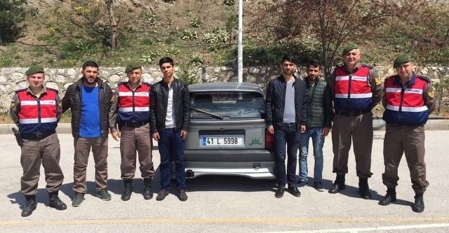 Jandarma ekiplerinin dikkatinden kaçmadı