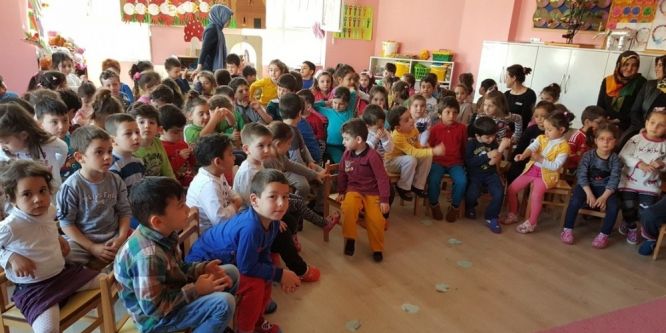 Minik öğrencilere trafik eğitimi