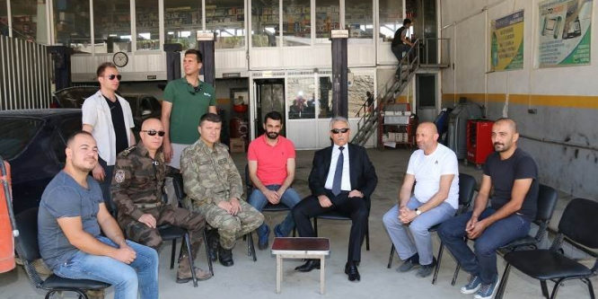 Vali Toprak’tan sanayi sitesi esnafına ziyaret