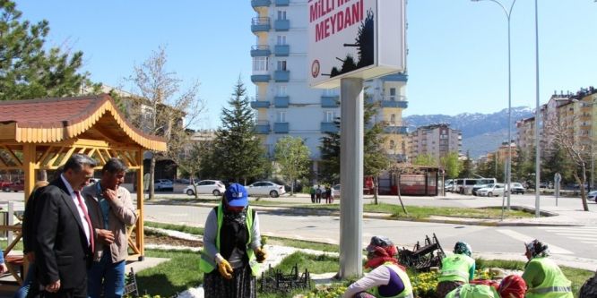 Seydişehir rengarenk çiçeklere büründü