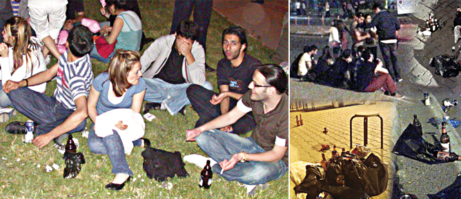 Üniversitede içki rezaleti