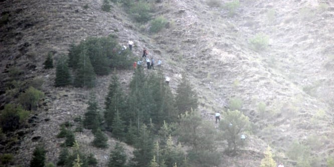 Dağda intihara teşebbüs etti