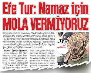 Namaz düşmanına suç duyurusu