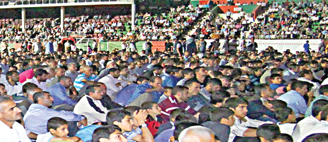 Sahabe sevgisi stadyuma sığmadı