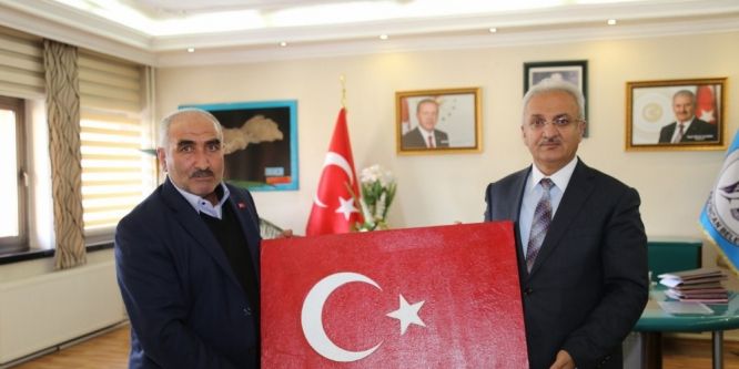 Şehit Babası Salih Topal’dan Başkan Başsoy’a ziyaret