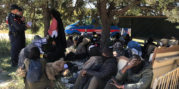 35 düzensiz göçmen yakalandı