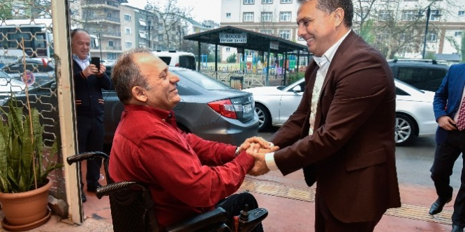 Başkan Uysal’dan engellilere Bocce topu