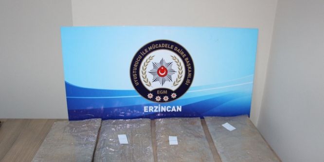 Erzincan’da eroin operasyonu