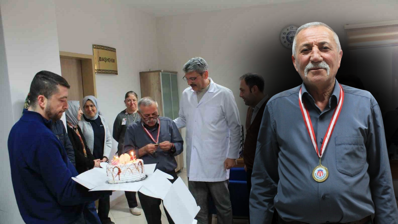 36 yıldır her sabah aynı şeyi yaptı! Sonunda çalıştığı hastaneden madalya aldı