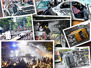 516 güvenlik görevlisi yaralandı