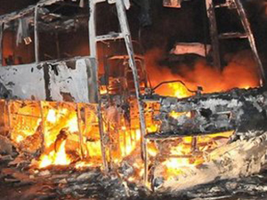 Otobüste yangın dehşeti: 47 ölü