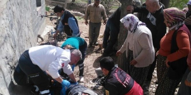 Ayağını çapa motoruna kaptırdı