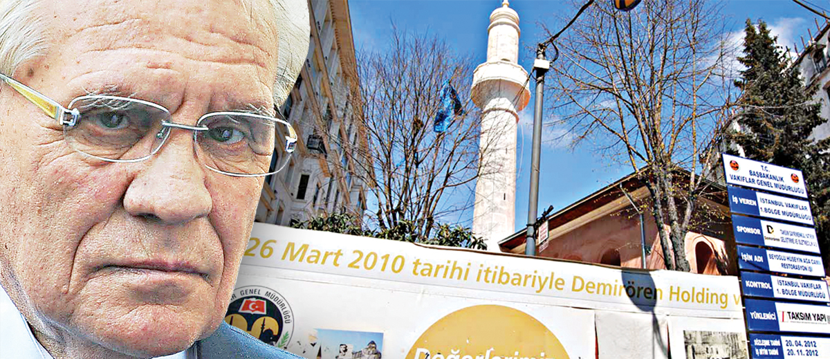 Demirören tahrip ettiği camiyi onarmıyor