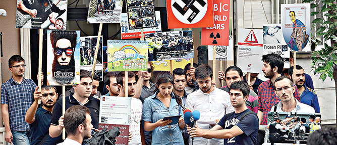 BBC, CNN ve Reuters’e protesto