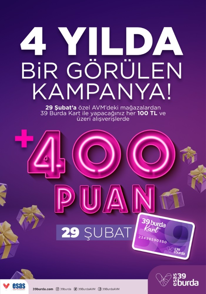 39 Burda AVM’den 4 yılda bir görülen kampanya 