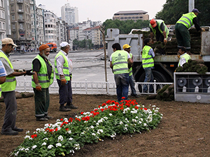 Taksim temizlendi