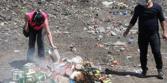 Diyarbakır’da 2 ton gıda imha edildi