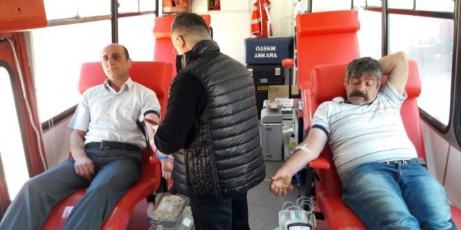 Kan bağışı kampanyasına yoğun ilgi