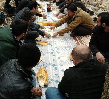 Kış ortası piknik keyfi