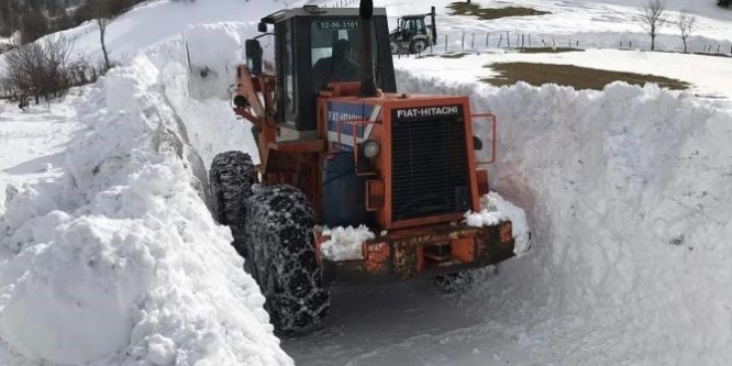 Ordu’da kar kalınlığı 60 cm