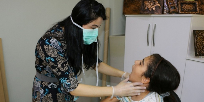 Engellilere ağız ve diş sağlığı taraması yapıldı