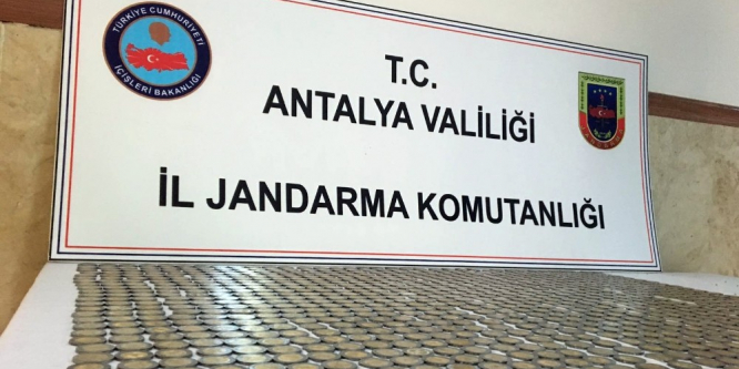 Antalya bin 30 adet sahte 2 euro ele geçirildi