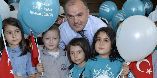 Pamukkale Belediyesi çocukları sevindirdi