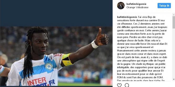 Gomis, Marsilya’ya veda etti