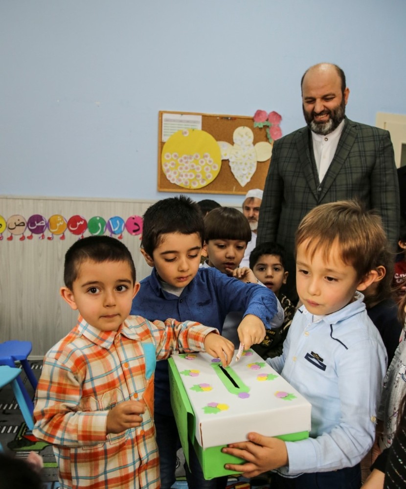 4-6 yaş Kur’an Kursu öğrencilerinden Elazığ’a yardım 