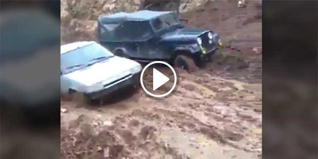 4 çekerlerin çıkamadığı yere çıkan Renault Flash!