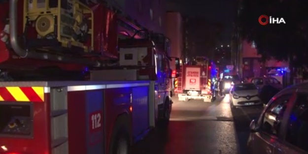 4 katlı iş yerinde korkutan yangın