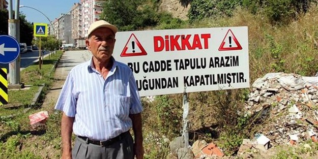4 şeritli yolu 'bahçe yapacağım' diyerek trafiğe kapattı