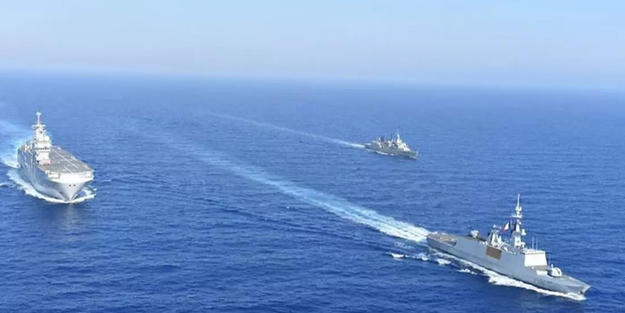 4 ülke harekete geçti: Doğu Akdeniz'de tatbikat! Fransız "Rafale" savaş jetleri de katılıyor