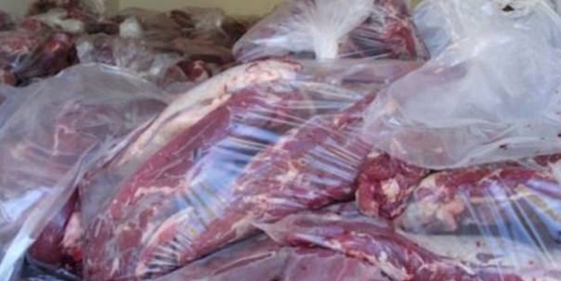 40 yıllık kaçak et ele geçirildi