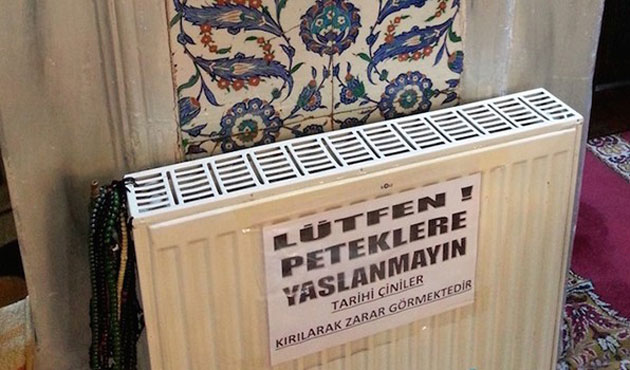 400 yıllık camide radyatör skandalı!