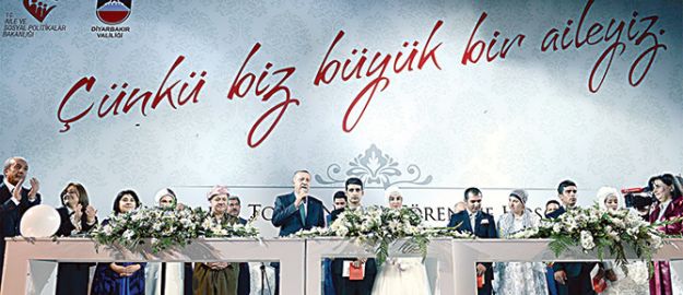 400 çiftin nikah şahitliğini Erdoğan ve Barzani yaptı
