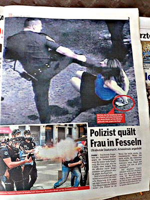 Alçak Alman basını, Gezi provokatörlerini aratmadı!