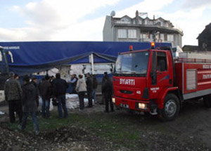 İp Yüklü Tır Yanmaktan Kurtuldu