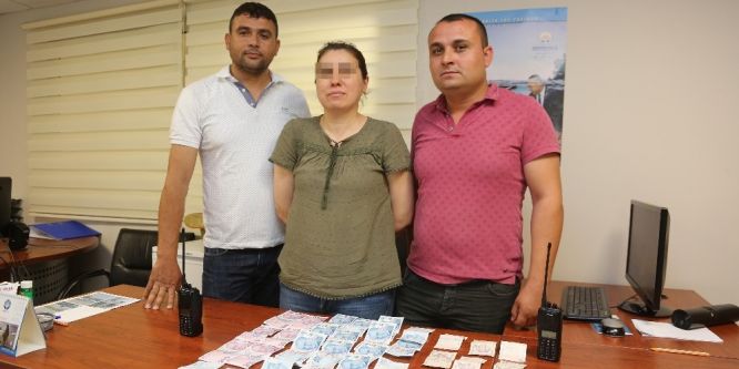 Dilencinin üzerinden 3 bin 390 lira para çıktı