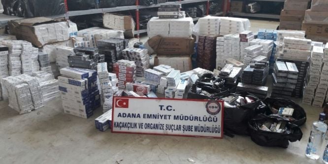 Adana’da kaçakçılık operasyonu