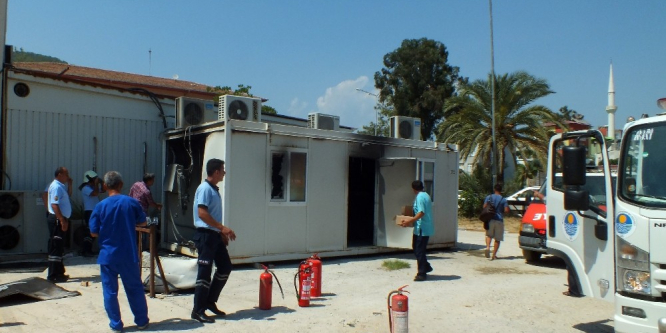 Anamur Devlet Hastanesi’nde yangın paniği