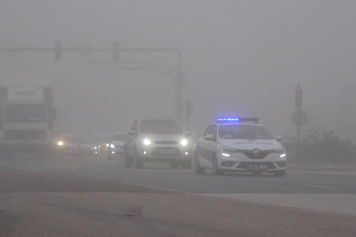 43 ilin geçiş güzergahında yoğun sis: Görüş mesafesi 20 metre