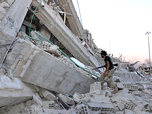 Şam’ın Kabun banliyösü harabeye döndü