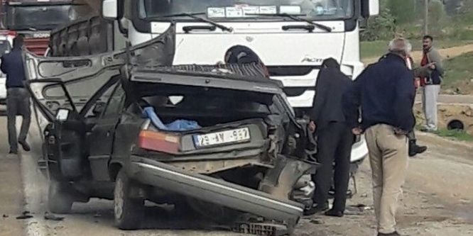 Gümüşhane’de trafik kazası: 1 ölü, 1 yaralı