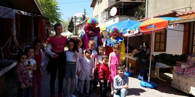 Çocuklar doyasıya eğlendi