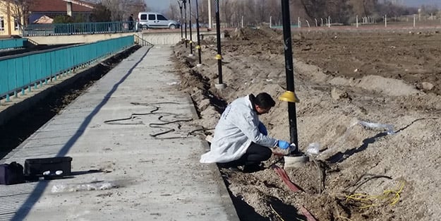 45 bin lira değerinde, 650 metre uzunluğunda kablo çalındı