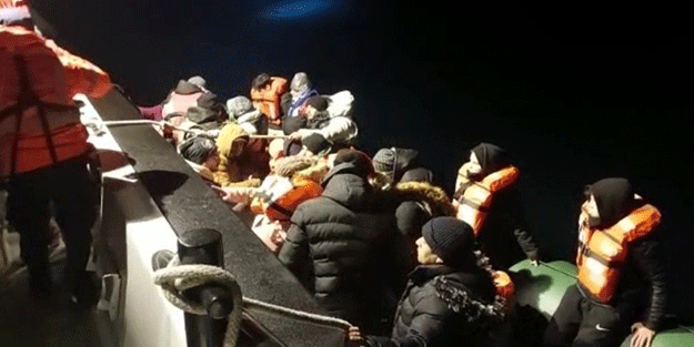 45 kaçak göçmen yakalandı